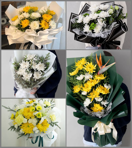 河北石家庄新乐市东王镇白事花束代送